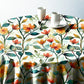 Happy Flowers Round Tablecloth