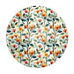 Happy Flowers Round Tablecloth