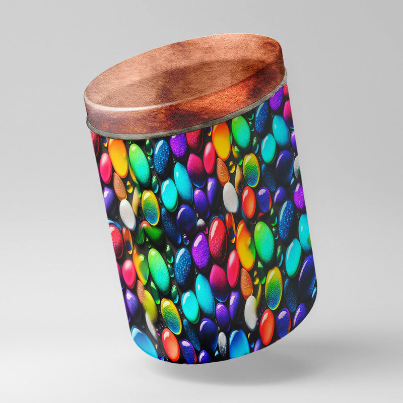 Happy Pebbles Drum Decoupage