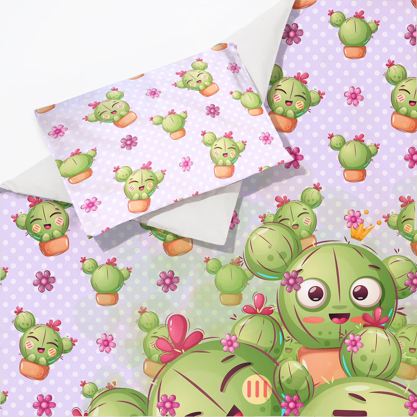 Happy Cactus Crew Cot Set