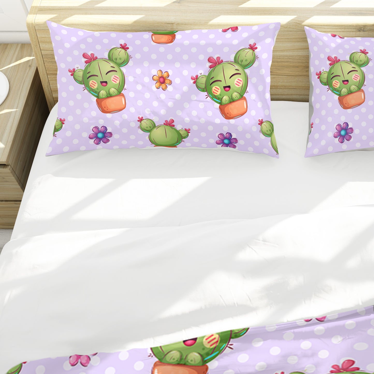 Happy Cactus Crew Kids Duvet Cover Set