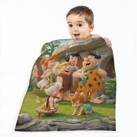Happy Family Toddler Fleece Blanket