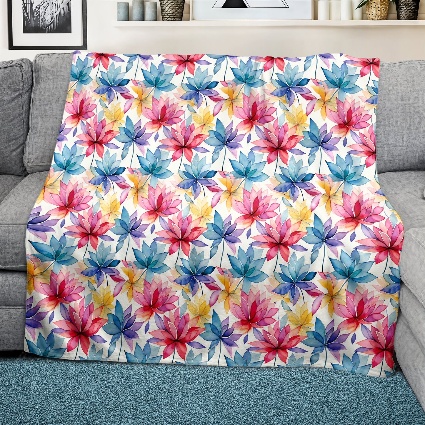 Happy Harlequins Light Weight Fleece Blanket