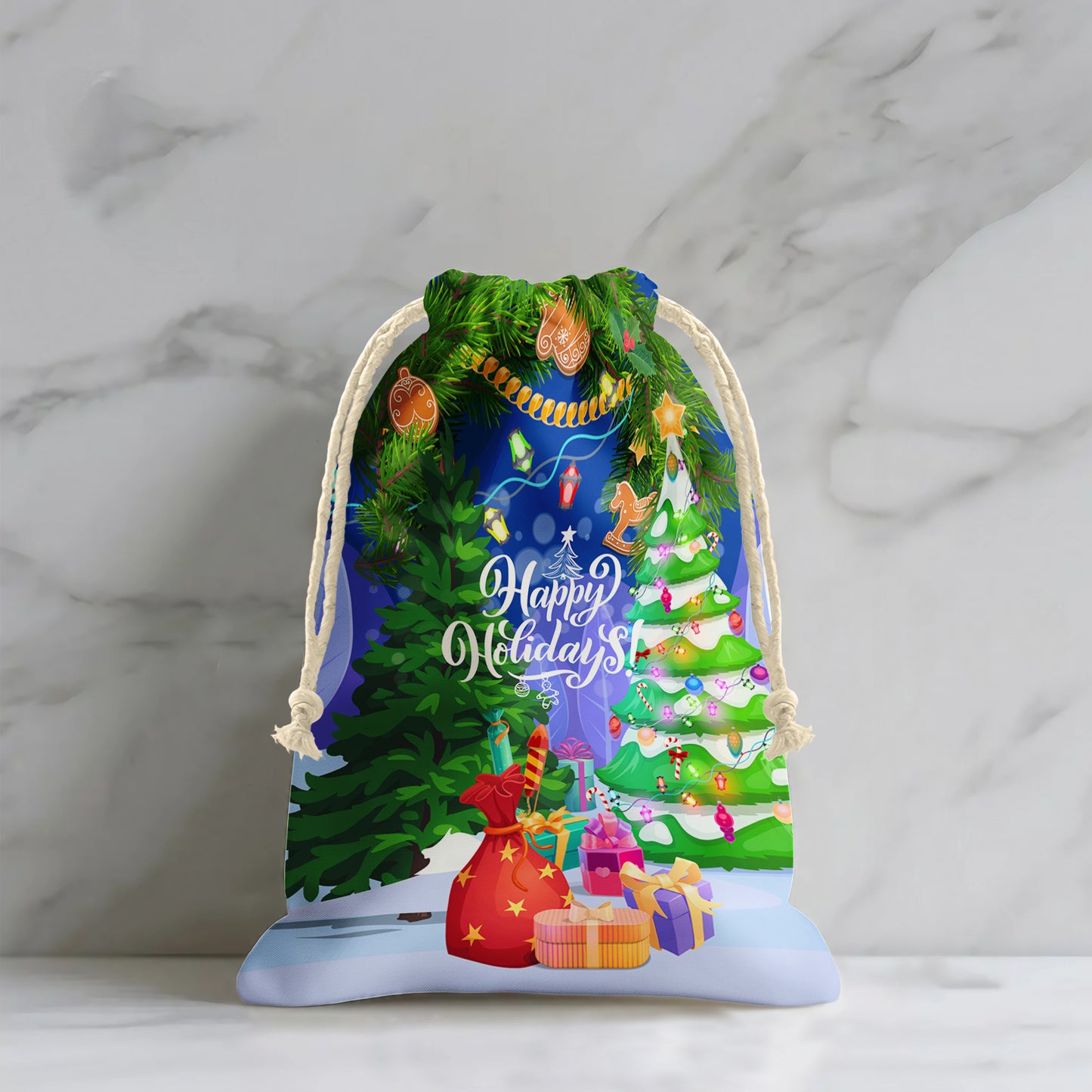 Happy Holidays Gift Sack