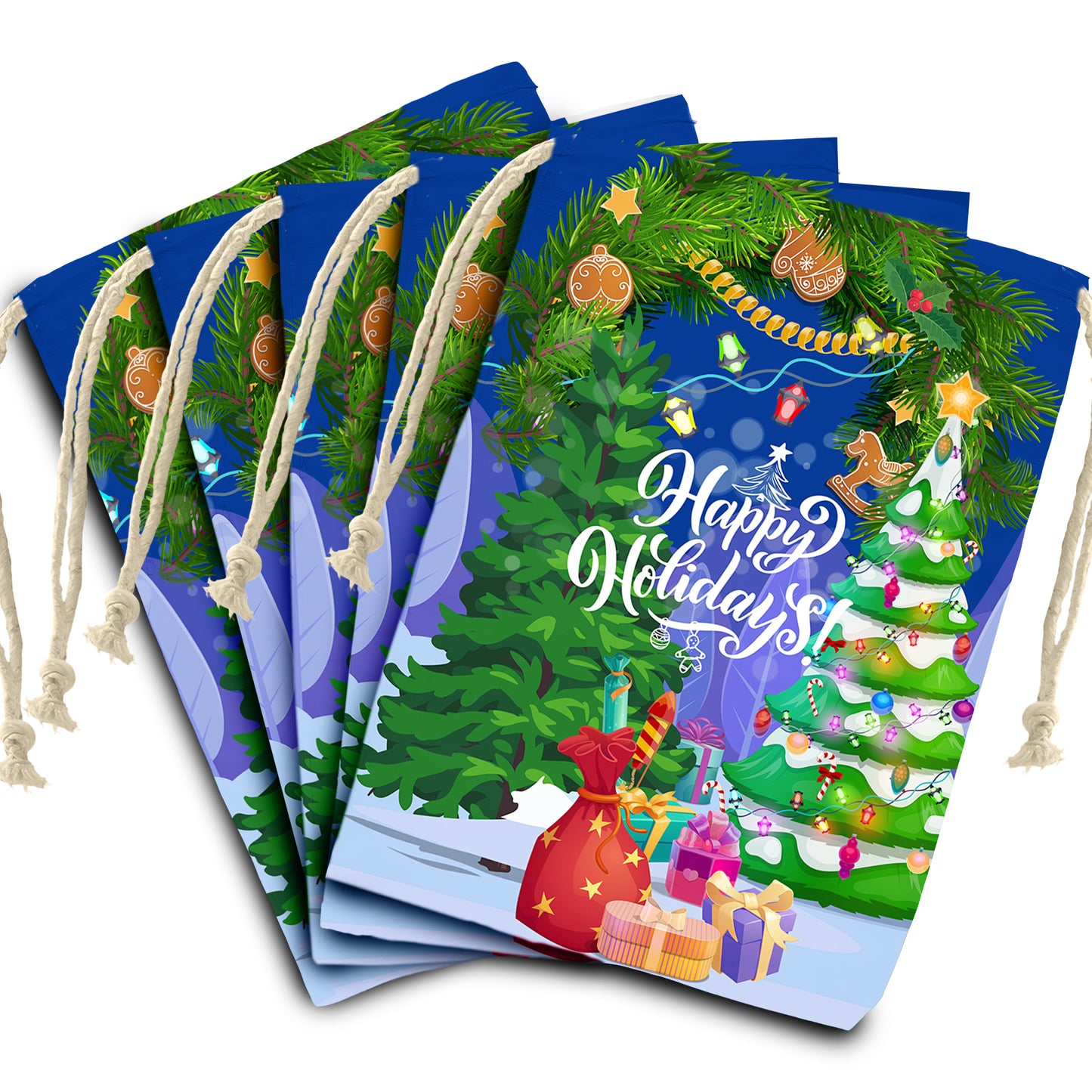 Happy Holidays Gift Sack