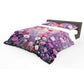 Happy Purple Flowers Duvet Cover Set