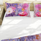 Happy Purple Flowers Duvet Cover Set