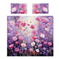 Happy Purple Flowers Duvet Cover Set