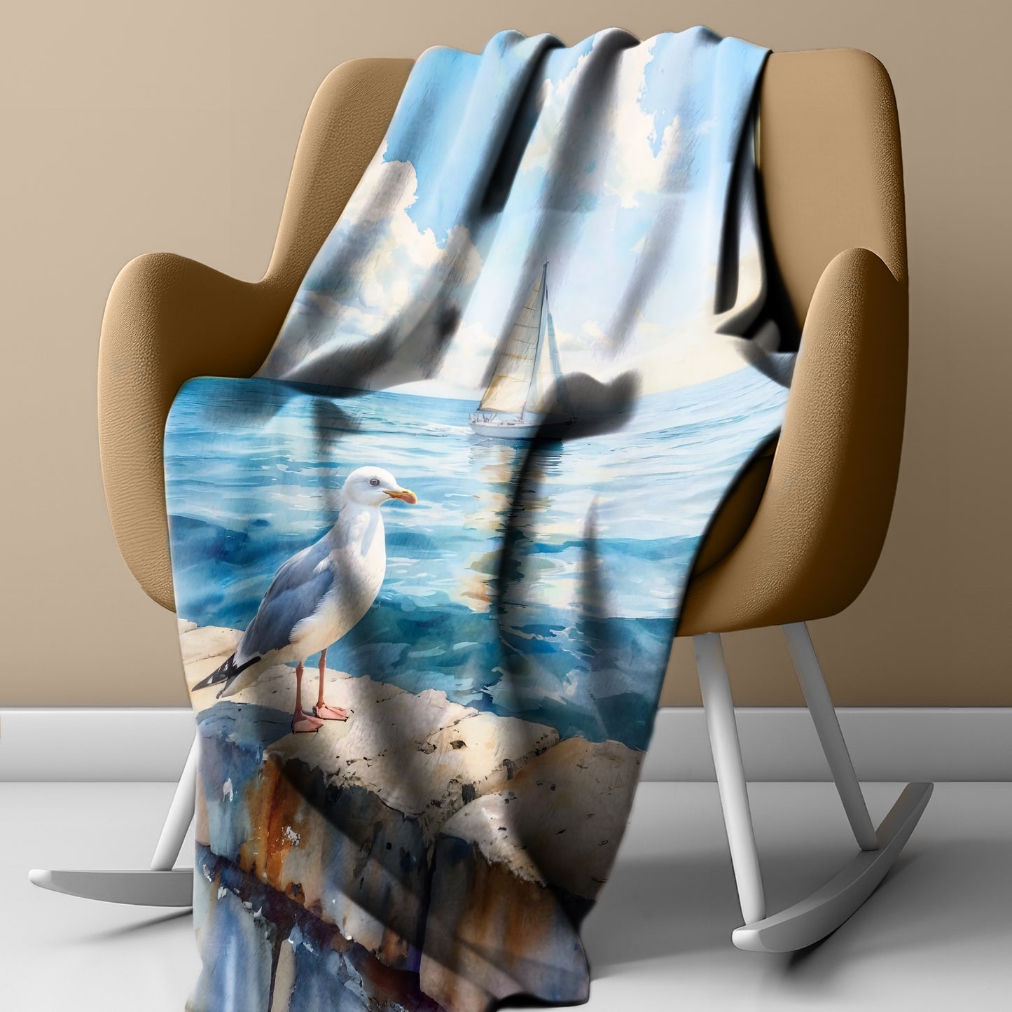 Harbor Watch Light Weight Fleece Blanket
