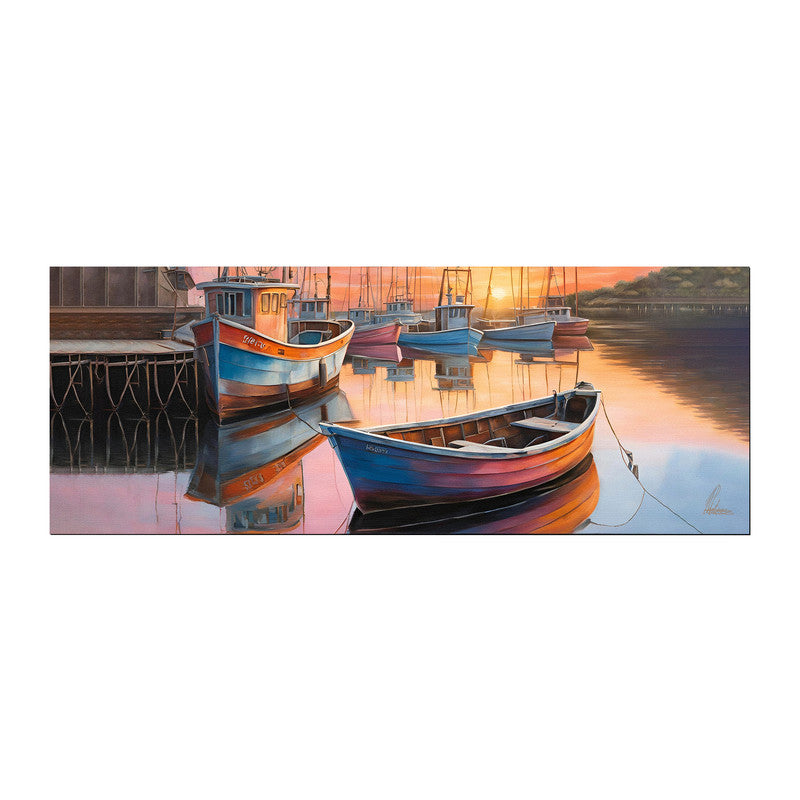 Harbour at Dawn Large Desk Pad by Nathan Pieterse