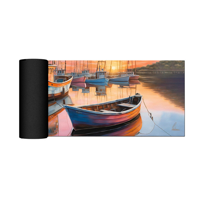 Harbour at Dawn Large Desk Pad by Nathan Pieterse