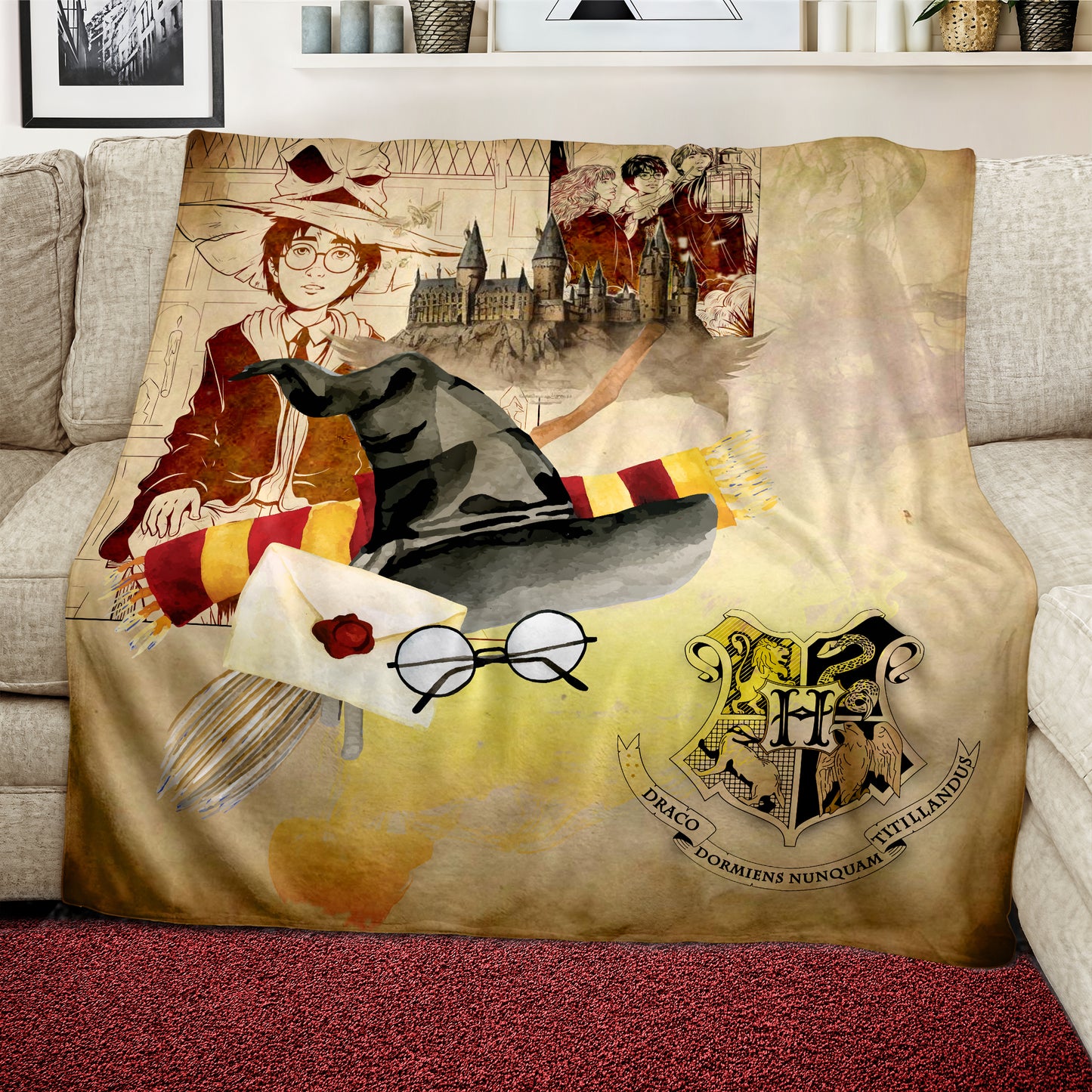 Harry Potter Adventure Light Weight Fleece Blanket