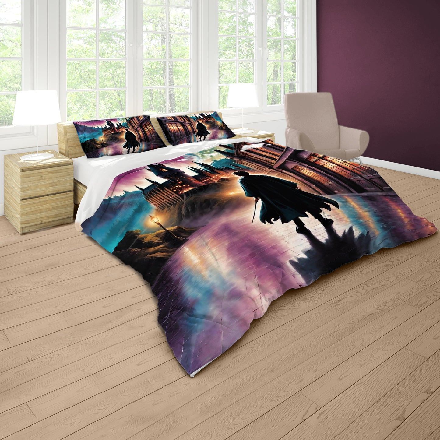 Harry Potter Wizard's Walk – Hogwarts Duvet Cover Set by Nathan Pieterse
