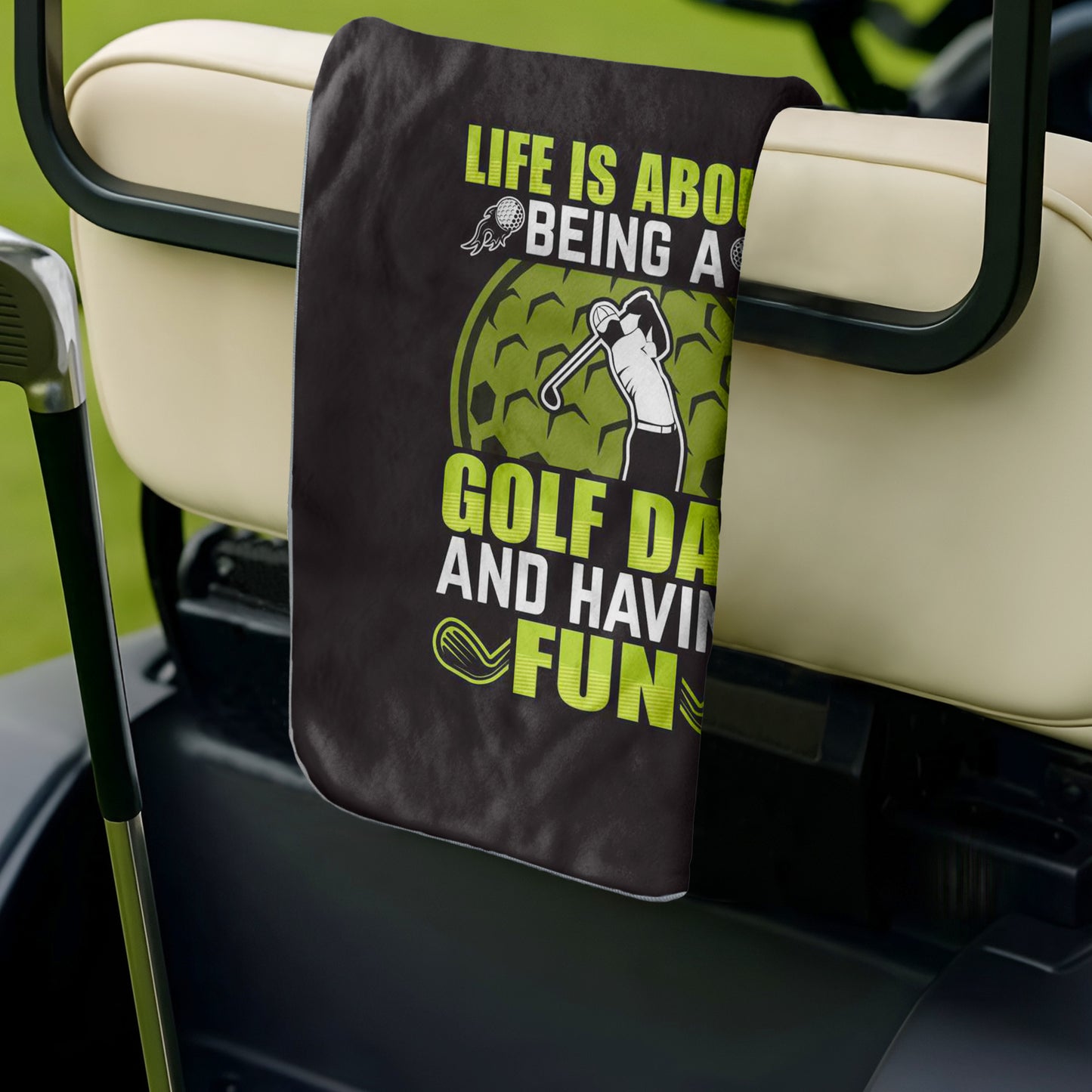 Having Fun Golf Towel Set of 2