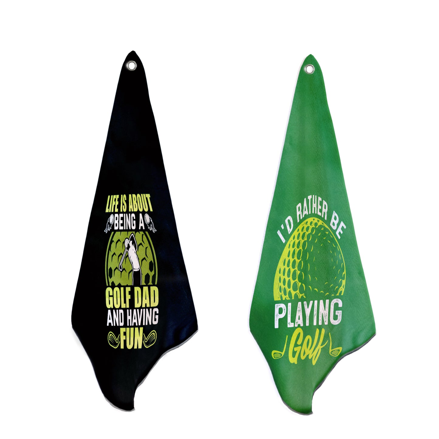 Having Fun Golf Towel Set of 2