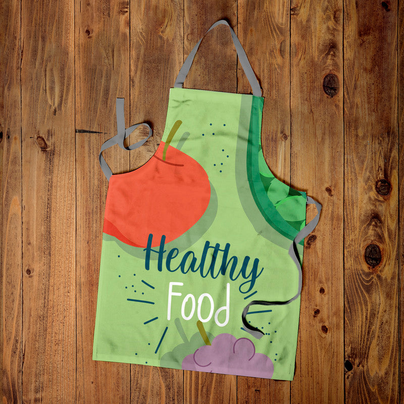 Healthy Food Medium Length Apron