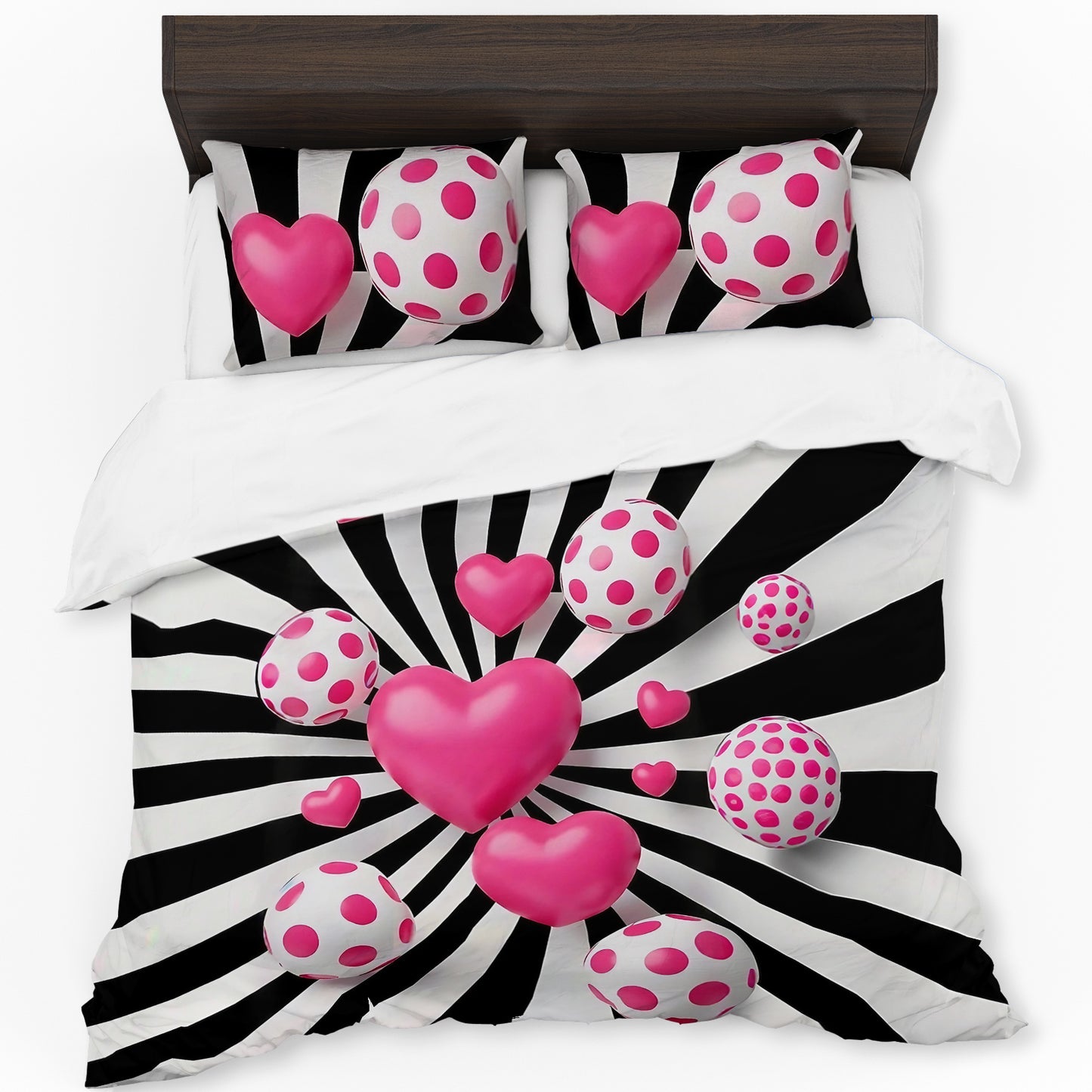 Hearts and Balls Duvet Cover Set