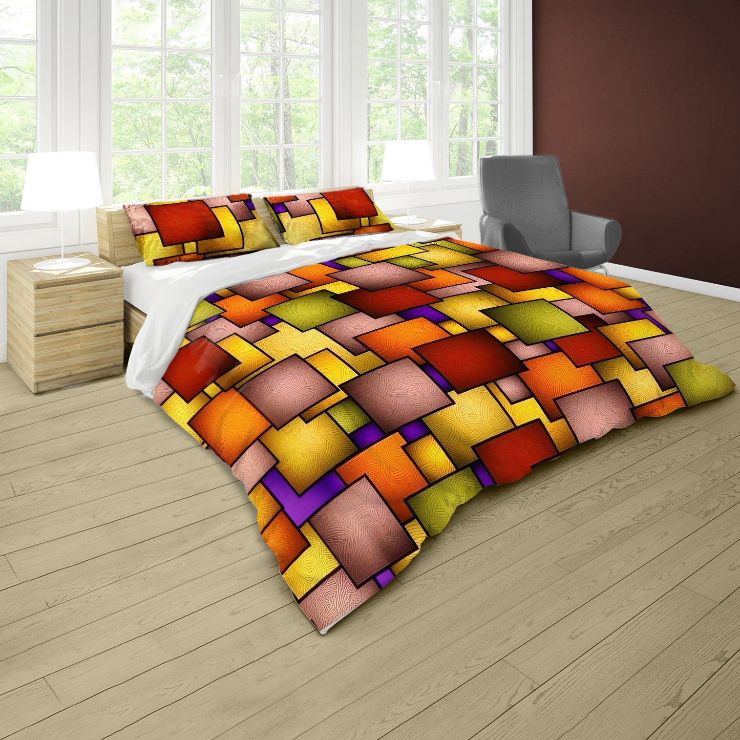 Heatwave Cubism Duvet Cover Set