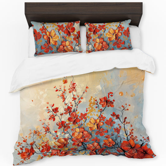 Heritage Autumn Floral Harmony Duvet Cover Set