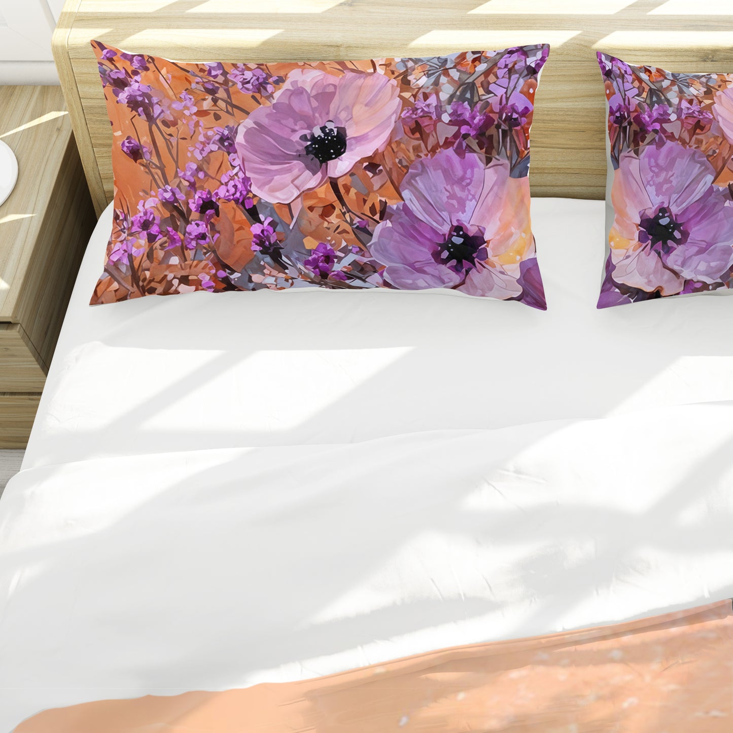 Heritage Purple Petal Poetry Duvet Cover Set