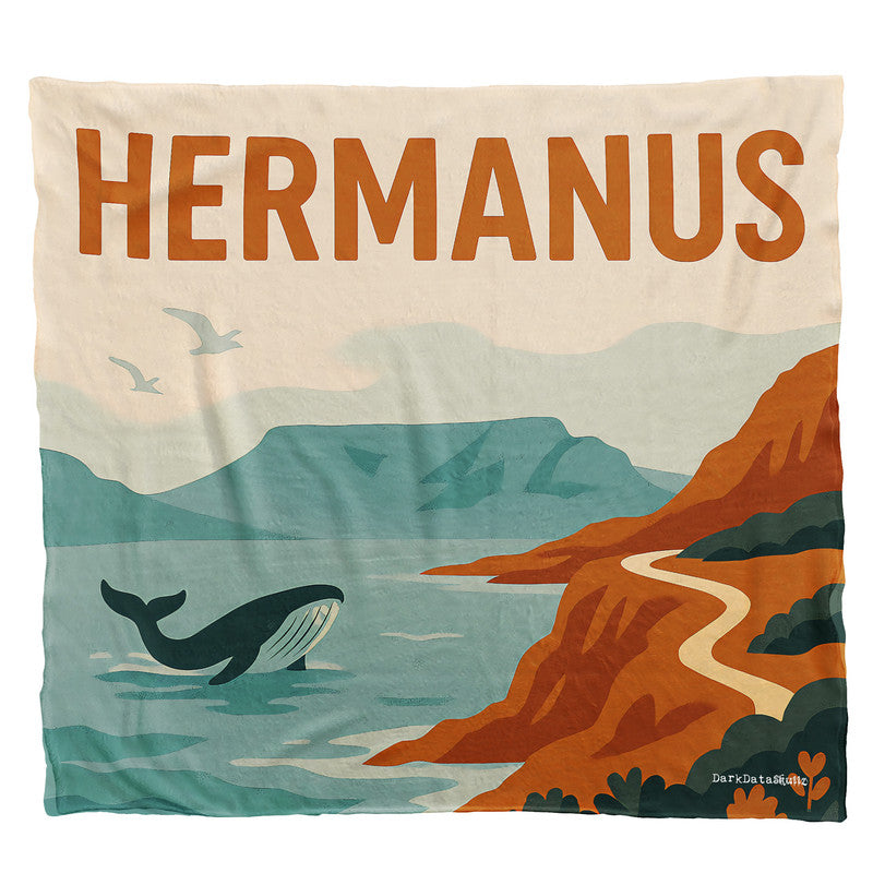 Hermanus Light Weight Fleece Blanket by Wikus Schalkwyk