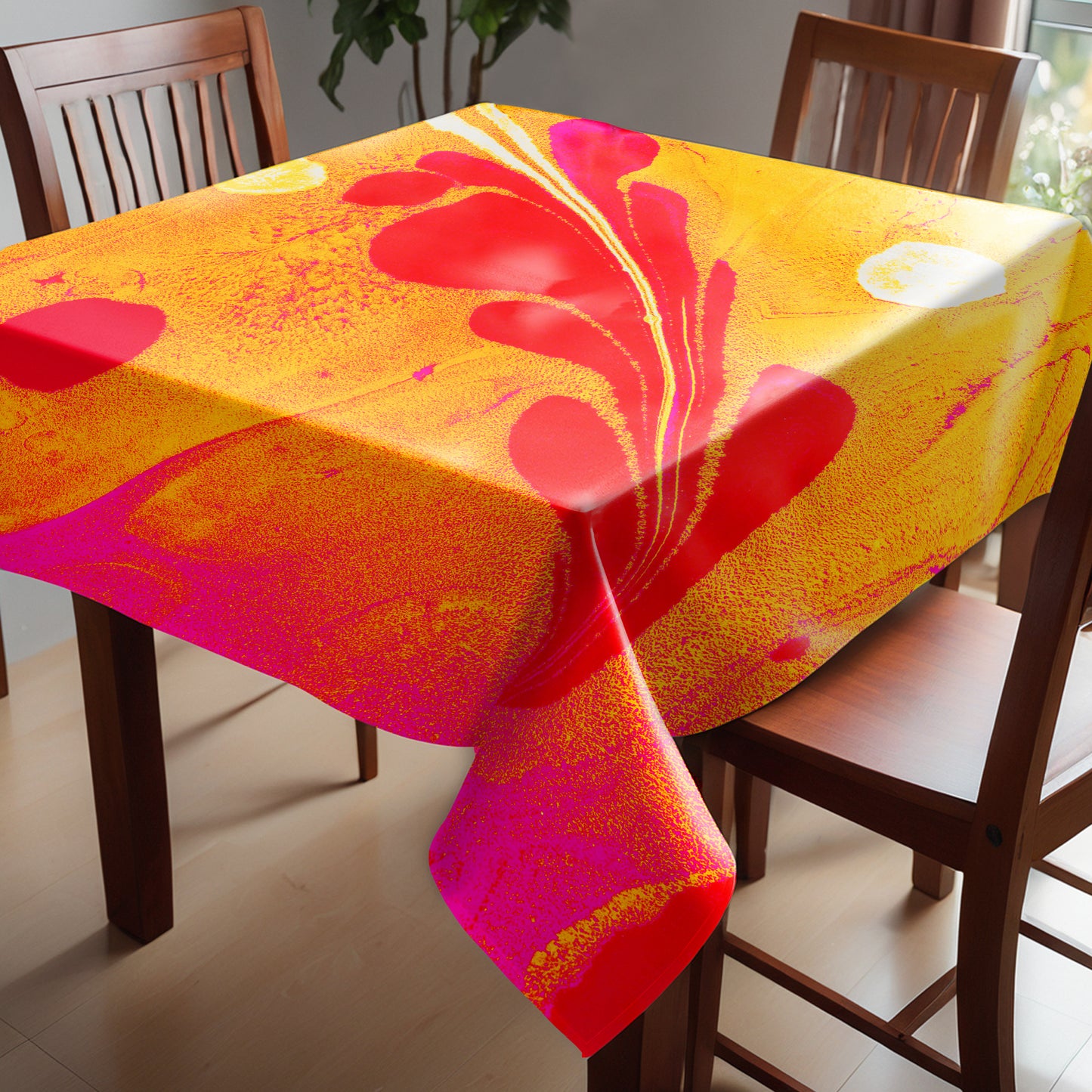 Hidden Frequencies Square Tablecloth