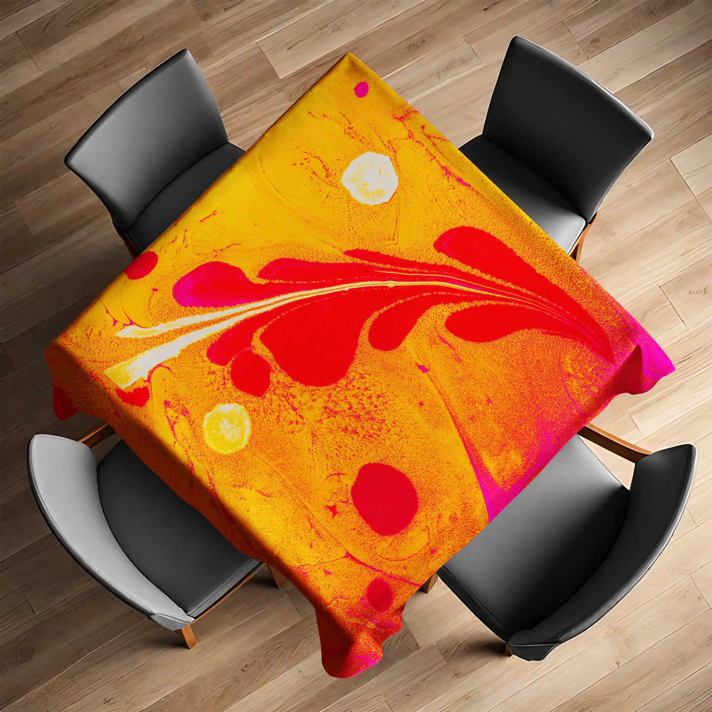 Hidden Frequencies Square Tablecloth