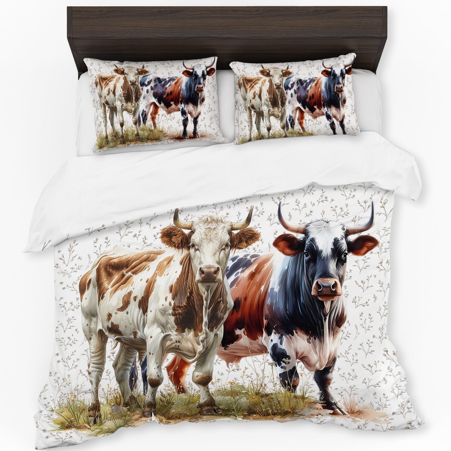 Highveld Cows Duvet Cover Set by Mark van Vuuren