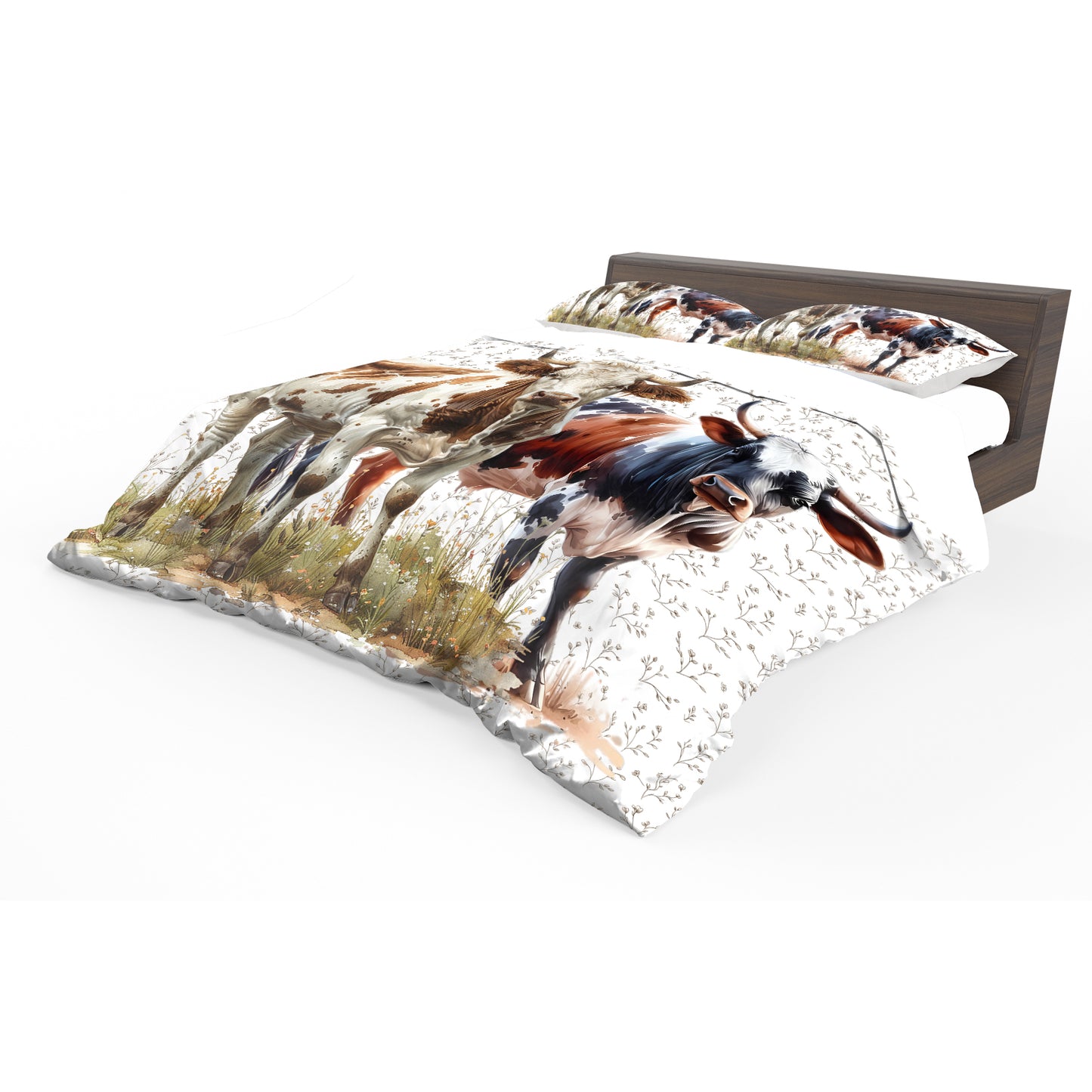 Highveld Cows Duvet Cover Set by Mark van Vuuren