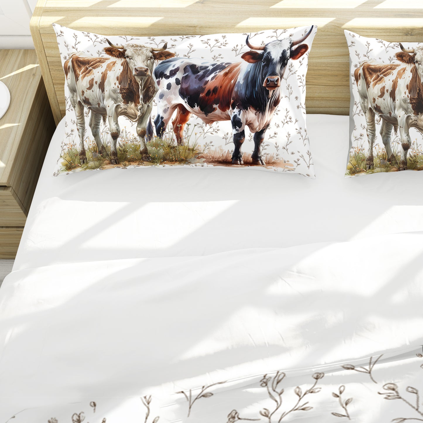 Highveld Cows Duvet Cover Set by Mark van Vuuren