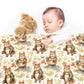Hiking Squirrels Baby Fleece Blanket