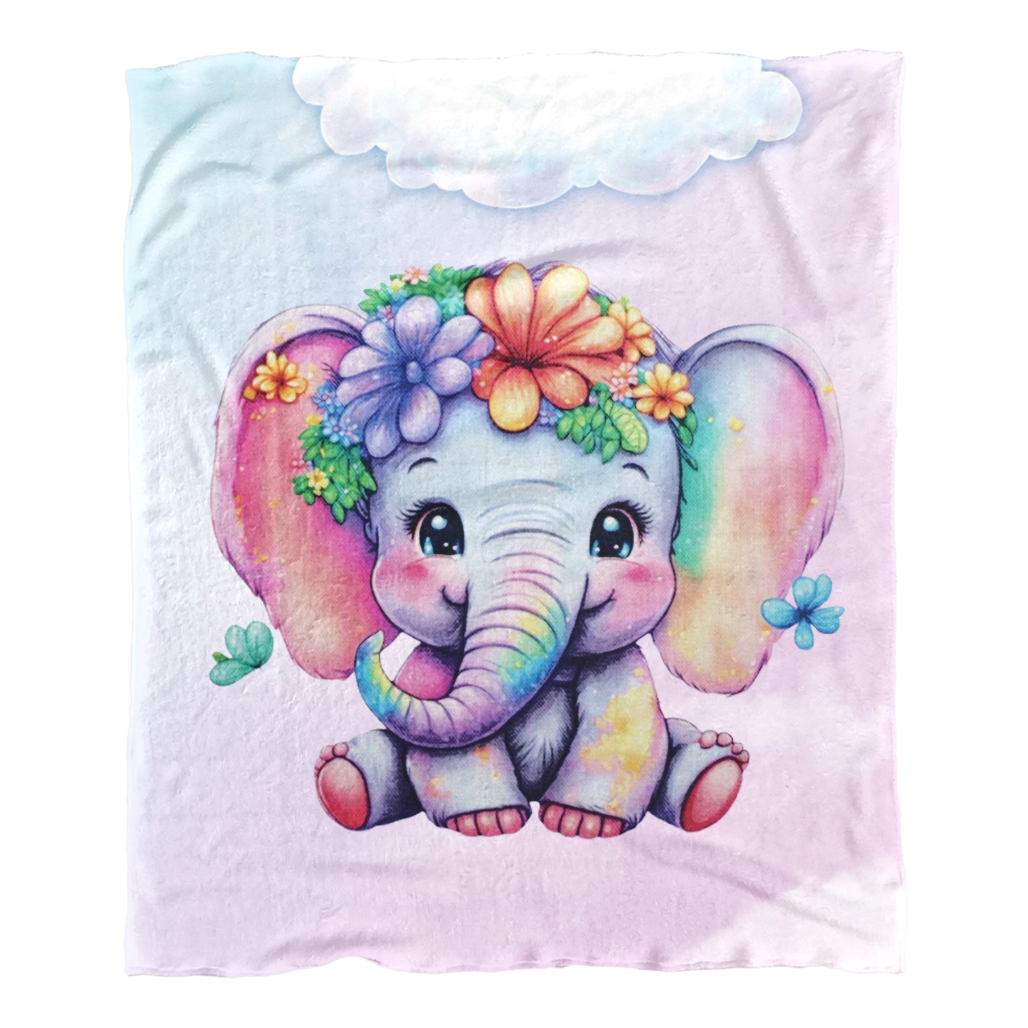 Hippie Elephant Minky Blanket