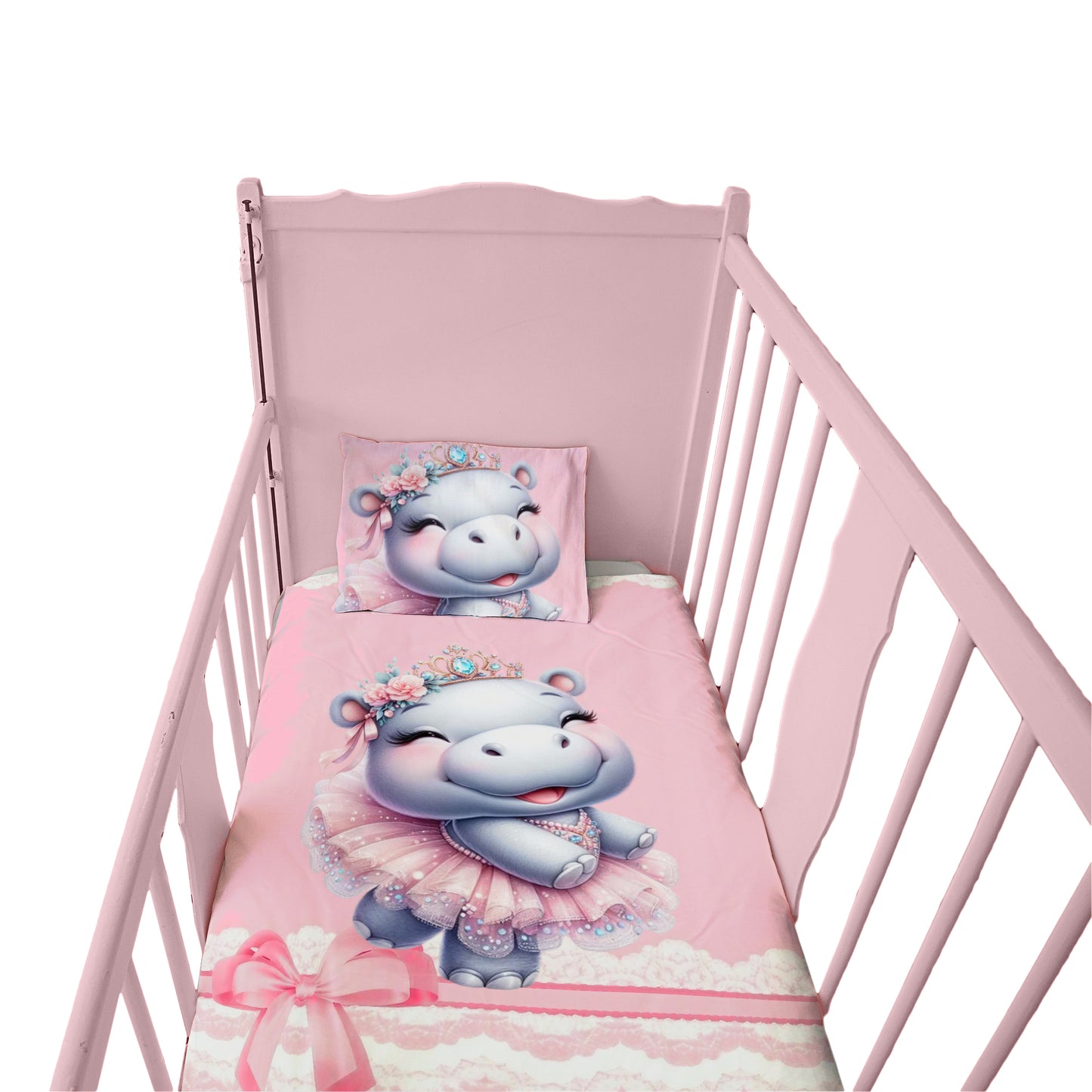 Hippo Ballerina Cot Set