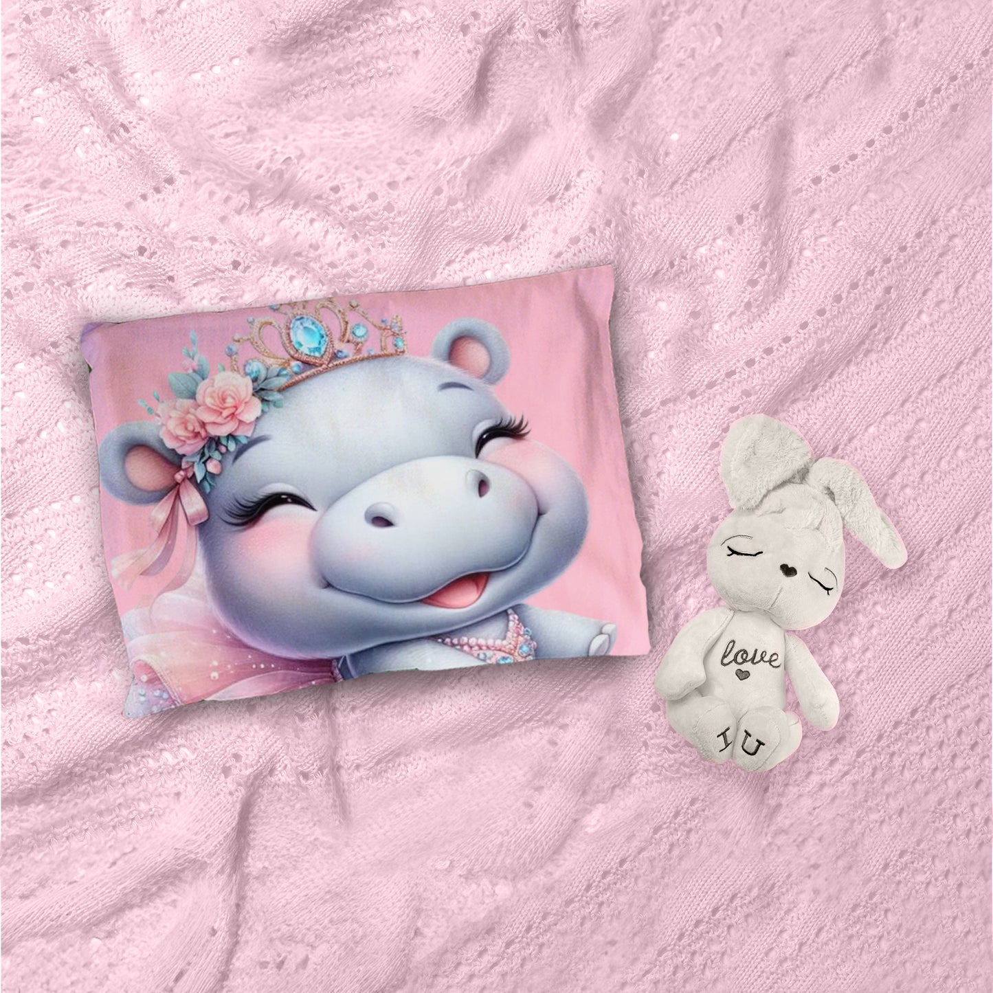 Hippo Ballerina Cot Set