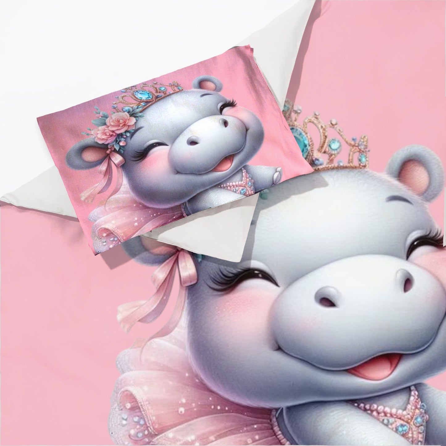 Hippo Ballerina Cot Set