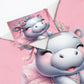 Hippo Ballerina Cot Set