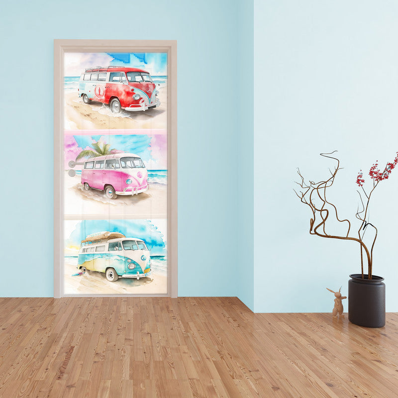 Hippy Van Door Decoupage