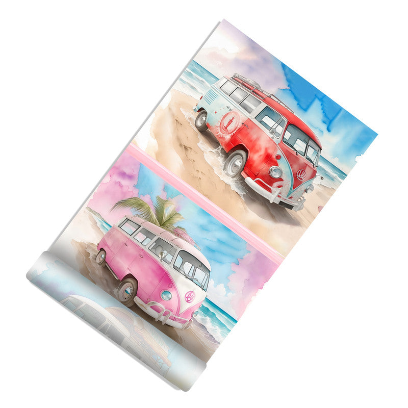 Hippy Van Door Decoupage