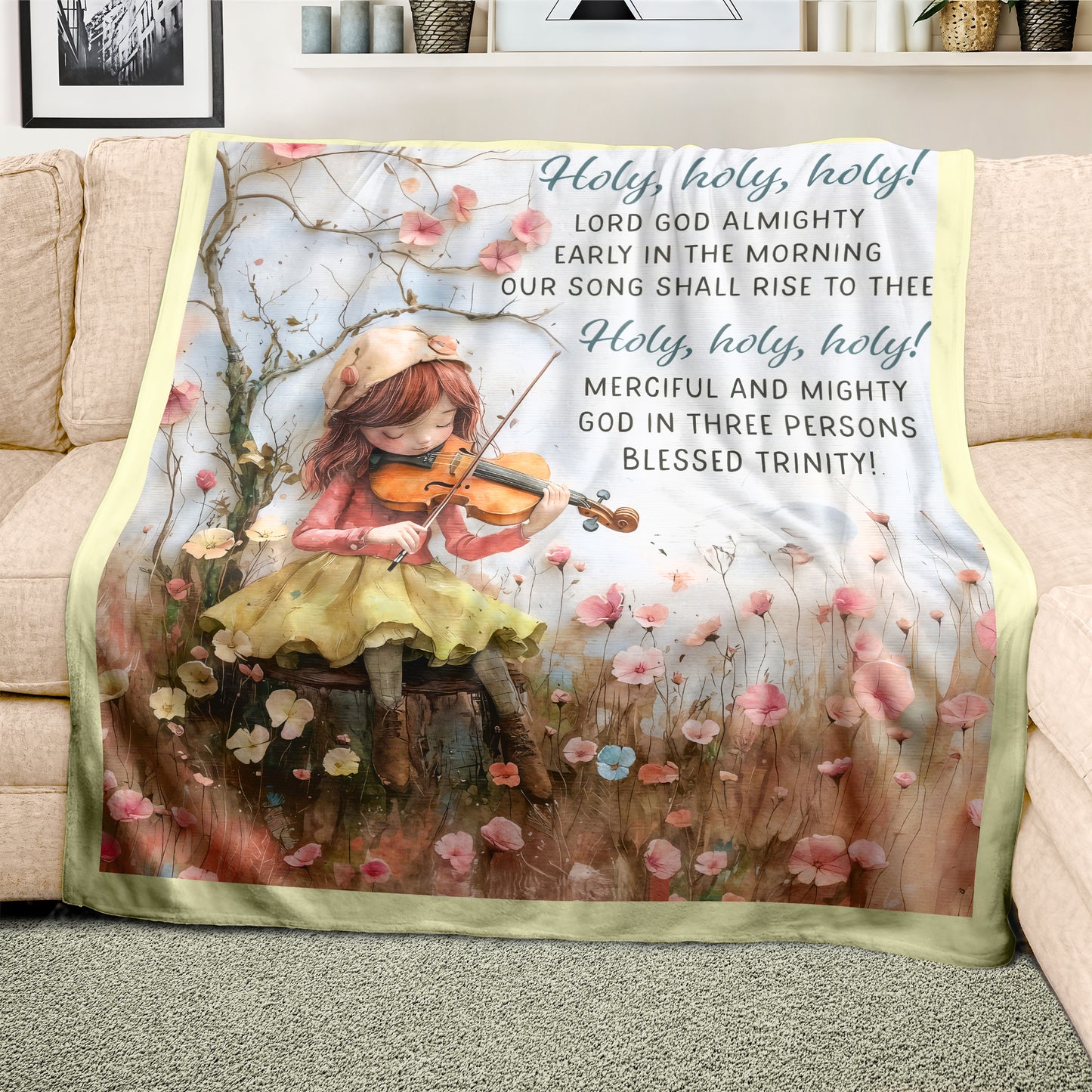Holy Holy Light Weight Fleece Blanket