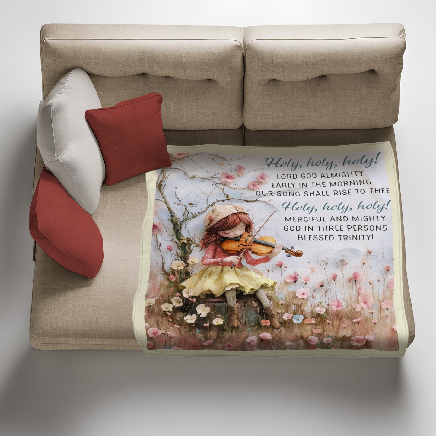 Holy Holy Light Weight Fleece Blanket