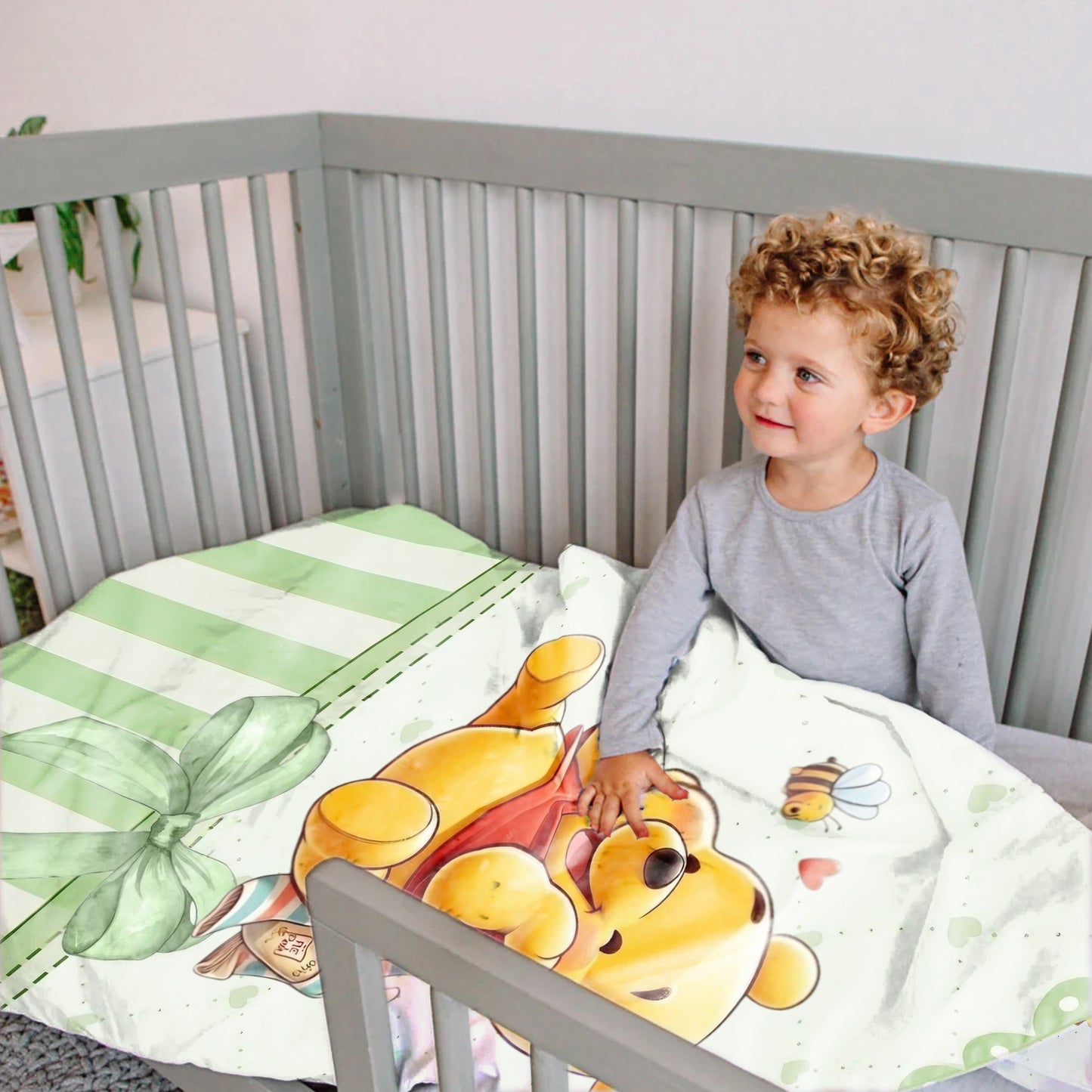 Honey Bear Cub Cot Set