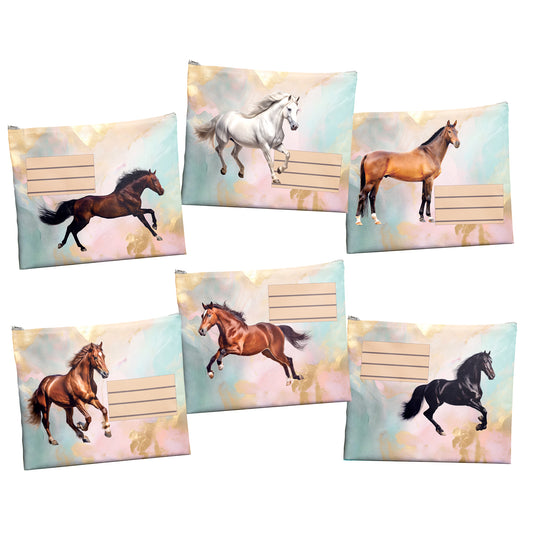 Subject-Savvy 6-Pack Book Bags - Horses