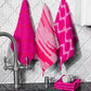 Hot Pink Dish Cloth (Set of 3)