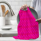 Hot Pink Dish Cloth (Set of 3)