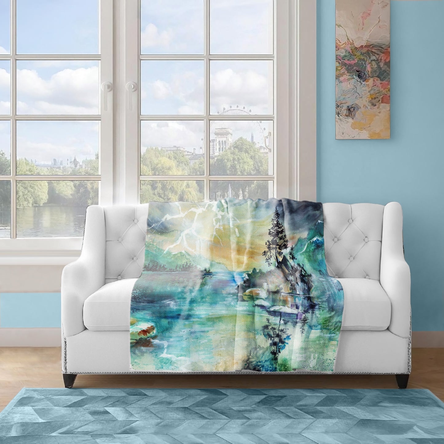How Great Thou Art Light Weight Fleece Blanket by Kristin van Lieshout