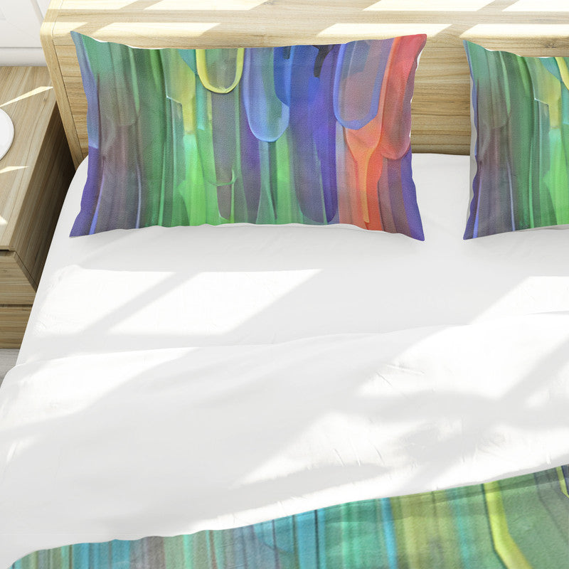 Hues In Motion Abstract Duvet Cover Set