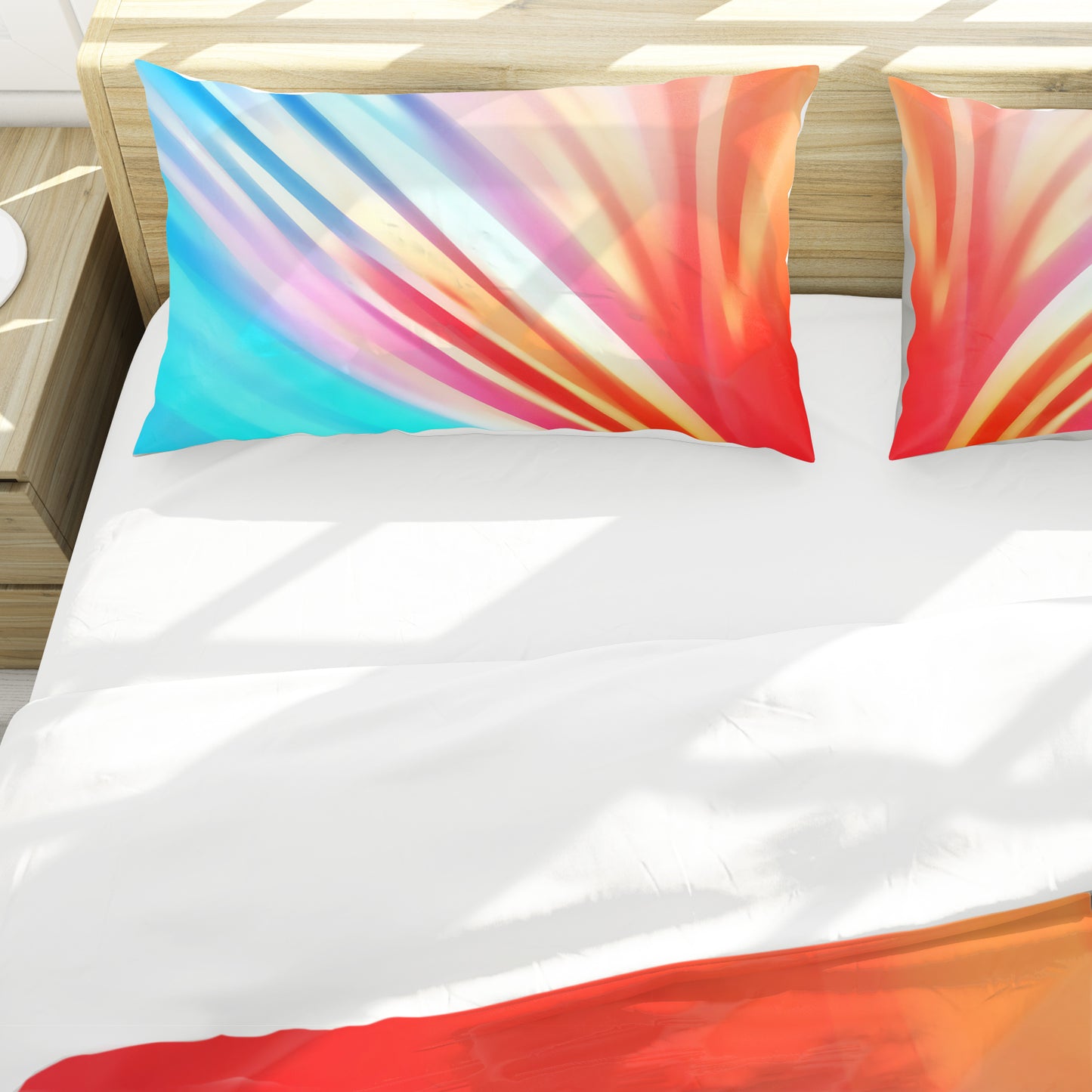 Hues of Flower Duvet Cover Set