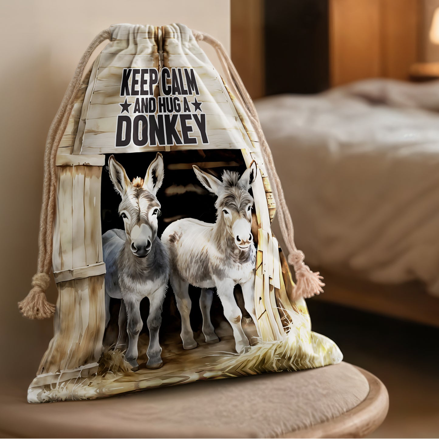 Hug A Donkey Gift Bag (Set of 2)