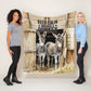 Hug A Donkey Light Weight Fleece Blanket