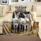 Hug A Donkey Light Weight Fleece Blanket